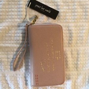 Peace Love World Wallet/Wristlet